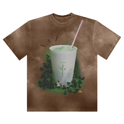 Pre-owned Cactus Jack By Travis Scott X Mcdonald's Grail T-shirt 'brown'