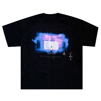 Pre-owned Cactus Jack By Travis Scott Monolith Night T-shirt 'black'