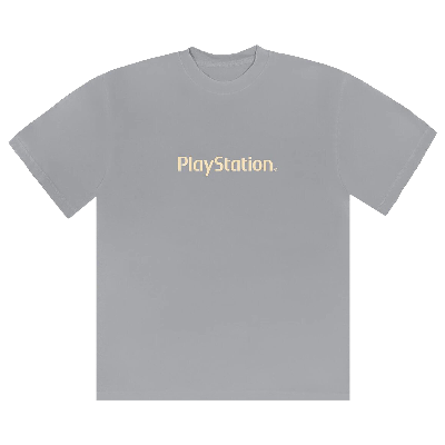 Pre-owned Cactus Jack By Travis Scott Motherboard Logo Iii T-shirt 'ice Grey'