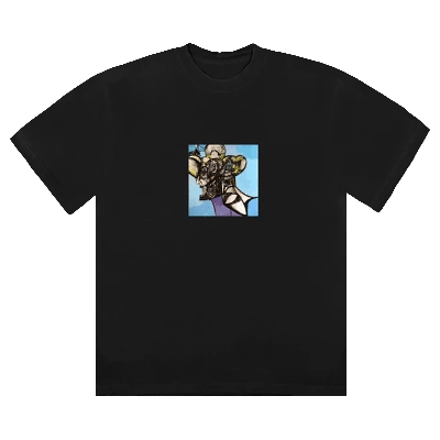 Pre-owned Cactus Jack By Travis Scott Portrait Of Travis Title T-shirt 'black'