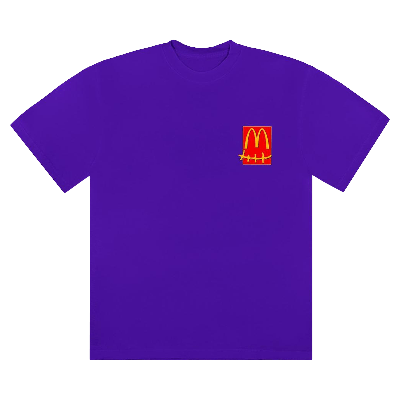 Pre-owned Cactus Jack By Travis Scott Kids'  X Mcdonald's Action Figure Series Ii T-shirt 'purple'