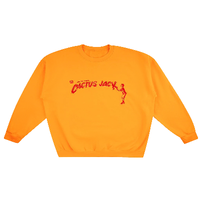 Pre-owned Cactus Jack By Travis Scott X Mcdonald's Spelling Crewneck 'gold' In Yellow