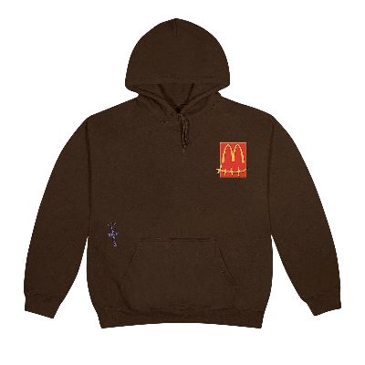 Pre-owned Cactus Jack By Travis Scott X Mcdonald's Cactus Pack Sticker Hoodie 'brown'