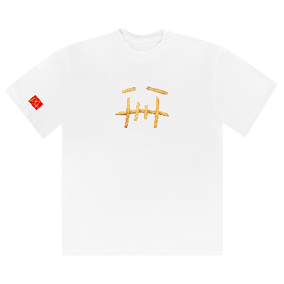 Pre-owned Cactus Jack By Travis Scott X Mcdonald's Fry T-shirt 'white'