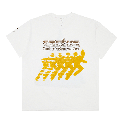 Pre-owned Cactus Jack By Travis Scott Cactus Performance T-shirt 'white'