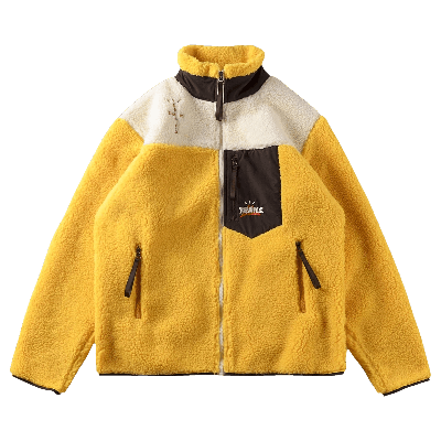 Pre-owned Cactus Jack By Travis Scott Cactus Trails Tri-color Full-zip Sherpa Jacket 'multicolor' In Multi-color