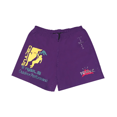 Pre-owned Cactus Jack By Travis Scott Climb Shorts 'purple'