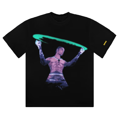 Pre-owned Cactus Jack By Travis Scott Stargazing T-shirt 'black'