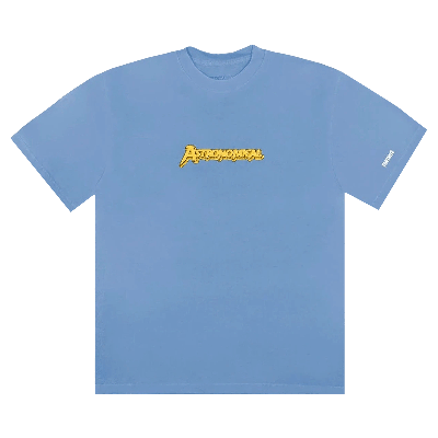 Pre-owned Cactus Jack By Travis Scott The Scotts Astro Goosebumps T-shirt 'blue'