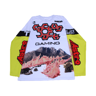 Pre-owned Cactus Jack By Travis Scott The Scotts Gaming Ii Long-sleeve Jersey 'white'