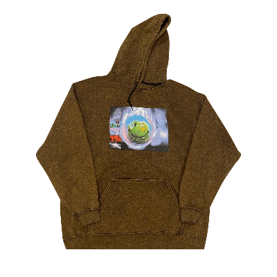 Pre-owned Cactus Jack By Travis Scott World Event Hoodie 'brown'