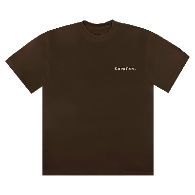 Pre-owned Cactus Jack By Travis Scott The Scotts Sicko Event T-shirt 'brown'