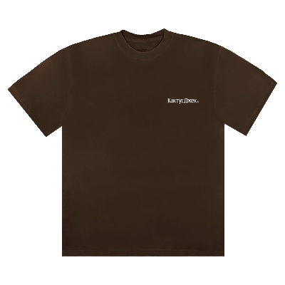 Pre-owned Cactus Jack By Travis Scott Kids'  The Scotts Sicko Event T-shirt 'brown'