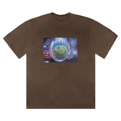 Pre-owned Cactus Jack By Travis Scott World Event T-shirt 'brown'