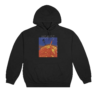 Pre-owned Cactus Jack By Travis Scott Highest In The Room Sun Hoodie 'black'