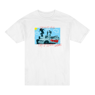 Pre-owned Cactus Jack By Travis Scott Jackboys Ray Of Sunshine T-shirt 'white'