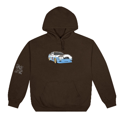 Pre-owned Cactus Jack By Travis Scott Jackboys Vehicle Hoodie V 'brown'