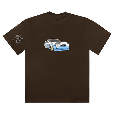 Pre-owned Cactus Jack By Travis Scott Kids'  Jackboys Vehicle T-shirt V 'brown'