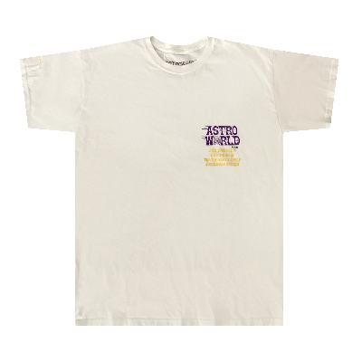 Pre-owned Cactus Jack By Travis Scott Astroworld La Exclusive T-shirt 'white'