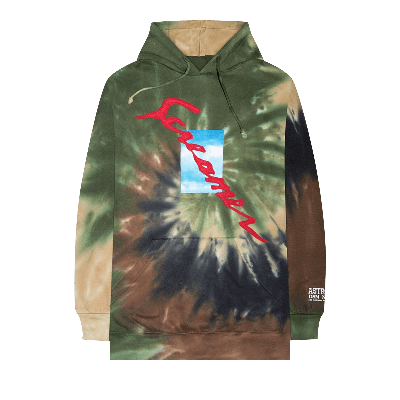 Pre-owned Cactus Jack By Travis Scott Kids'  Astroworld X Dsm Ny Screamer Hoodie 'tie-dye' In Multi-color