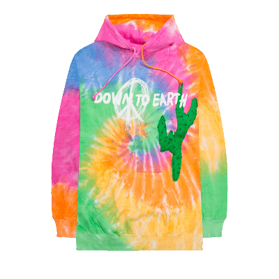 Pre-owned Cactus Jack By Travis Scott Astroworld X Dsm Down To Earth Hoodie 'tie-dye' In Multi-color