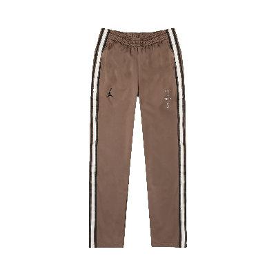 Pre-owned Cactus Jack By Travis Scott X Air Jordan Mj Track Pant 'palomino/black' In Brown