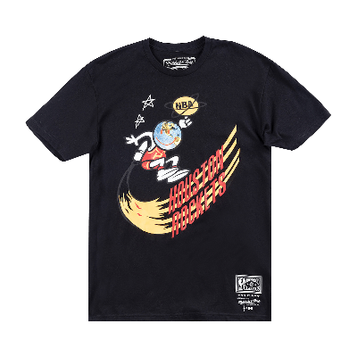 Pre-owned Cactus Jack By Travis Scott X Br X Mitchell & Ness Rockets T-shirt 'black'