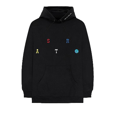 Pre-owned Cactus Jack By Travis Scott Astroworld Festival Hoodie 'black'