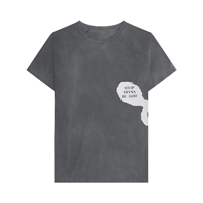 Pre-owned Cactus Jack By Travis Scott Astroworld Stop Tryna Be God Reversible T-shirt 'grey'