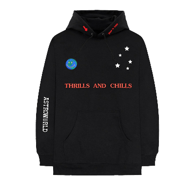 Pre-owned Cactus Jack By Travis Scott Astroworld World Peace Hoodie 'black'