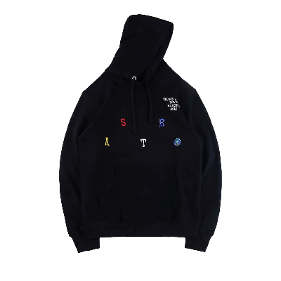 Pre-owned Cactus Jack By Travis Scott Astroworld Lollapalooza Hoodie 'black'