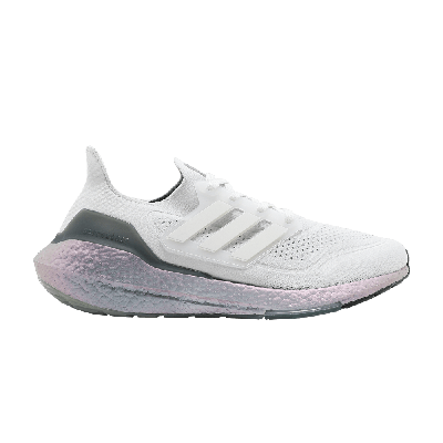 Pre-owned Adidas Originals Ultraboost 21 'crystal White Hazy Green'