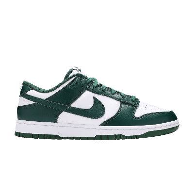 Pre-owned Nike Dunk Low 'michigan State' In Green