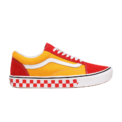 Pre-owned Vans Comfycush Old Skool 'tape Mix - Red Cadmium' In Yellow
