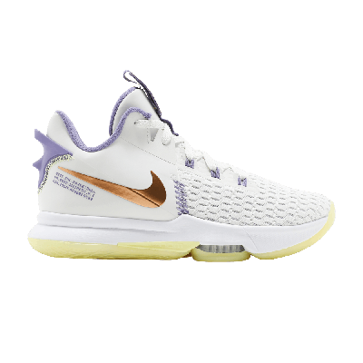 Pre-owned Nike Lebron Witness 5 'summit White Metallic Bronze'