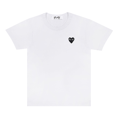 Pre-owned Comme Des Garçons Play Heart T-shirt 'white'