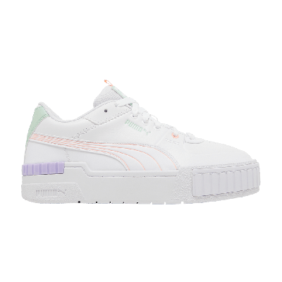 Pre-owned Puma Wmns Cali Sport 'pastel Mix - Elektro Peach' In White