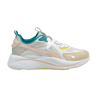 Pre-owned Puma Wmns Rs-curve 'ocean Queen' In Cream