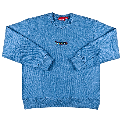 Pre-owned Supreme Gonz Logo Crewneck 'light Blue'
