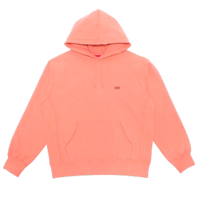 Pre-owned Supreme Small Box Hooded Sweatshirt 'dusty Coral' In Orange