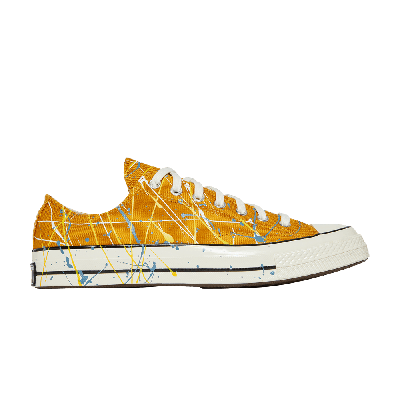 Pre-owned Converse Chuck 70 Low 'paint Splatter - Sunflower Gold' In Yellow
