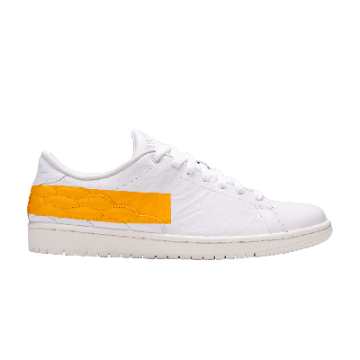 Pre-owned Air Jordan 1 Centre Court 'university Gold' In White