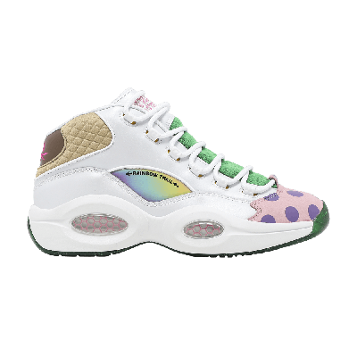 Pre-owned Reebok Hasbro X Question Mid 'candy Land' In White