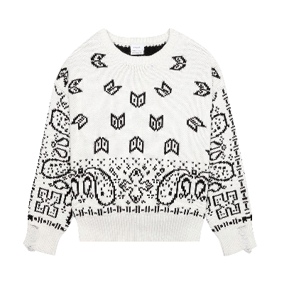 Pre-owned Rhude Lounge Sweater 'white/black'