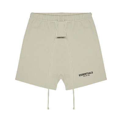 Pre-owned Essentials Fear Of God  Sweat Shorts 'moss' In Cream