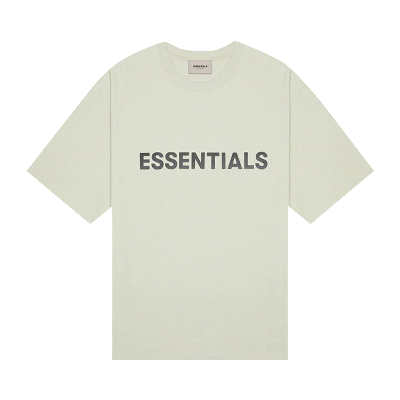 Pre-owned Essentials Fear Of God  T-shirt 'sage' In Tan