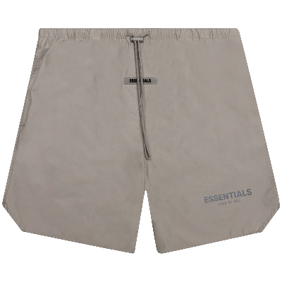 Pre-owned Essentials Fear Of God  Volley Shorts 'cement' In Grey