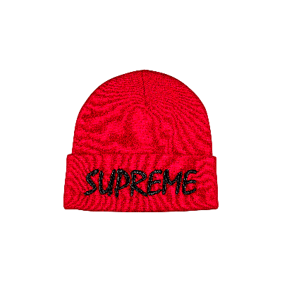 Pre-owned Supreme Ftp Beanie 'red'