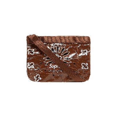 Pre-owned Supreme Bandana Tarp Side Bag 'brown'