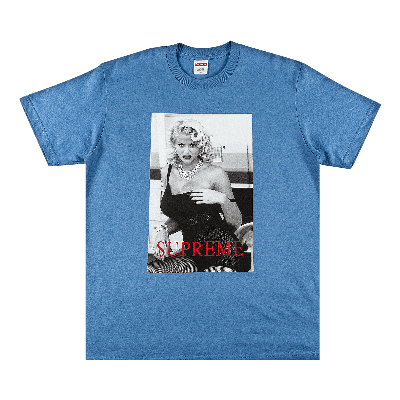 Pre-owned Supreme Anna Nicole Smith Tee 'dusty Light Royal' In Blue
